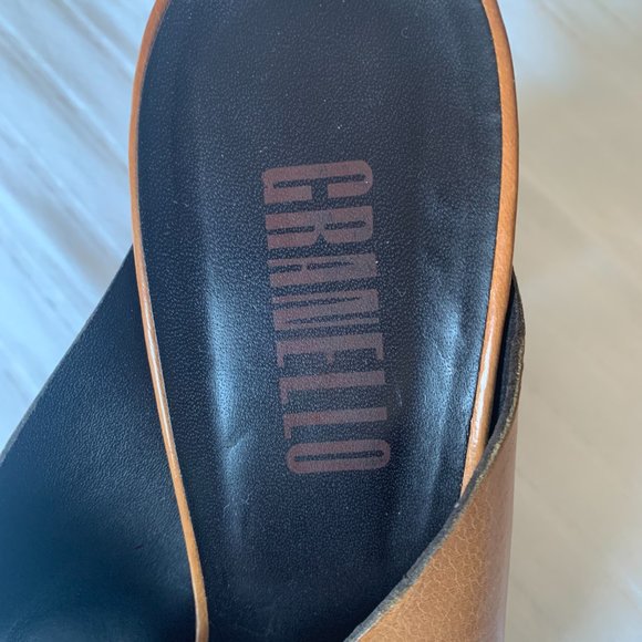 Prada for Granello Block Heel Leather Sandal - Picture 10 of 16